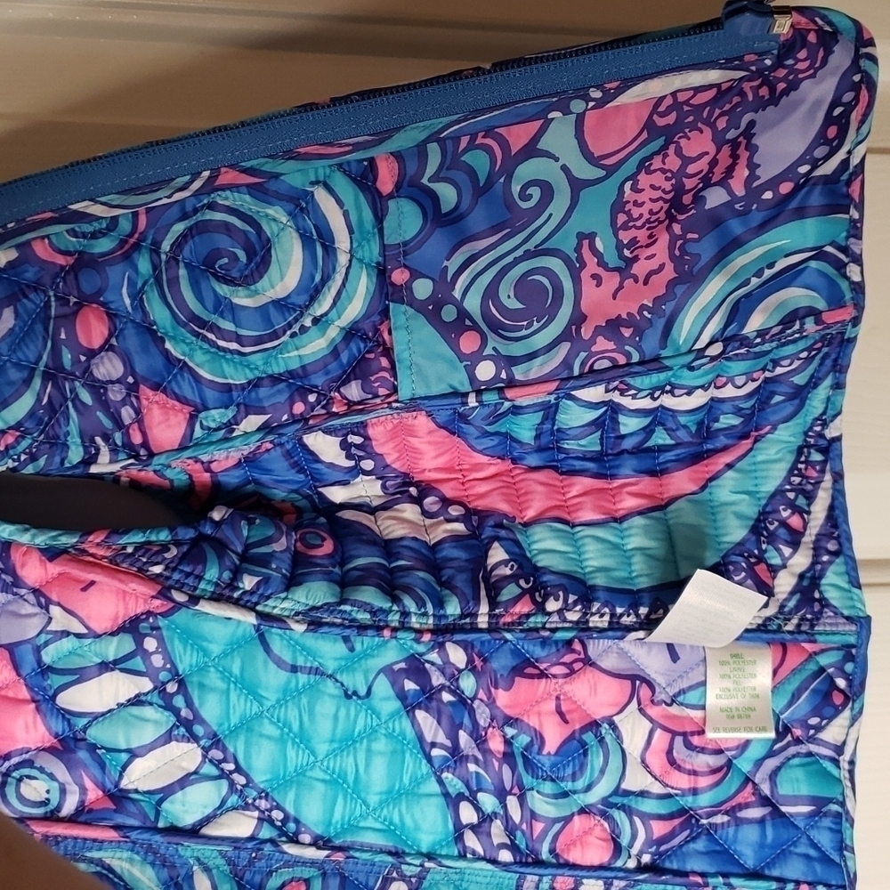 Lilly Pulitzer Bay Blue Lucy Quilted Vest - Picture 6 of 8